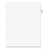 Avery Dennison Numerical Index Tab 8-1/2 x 11", #4, White, PK25 11914